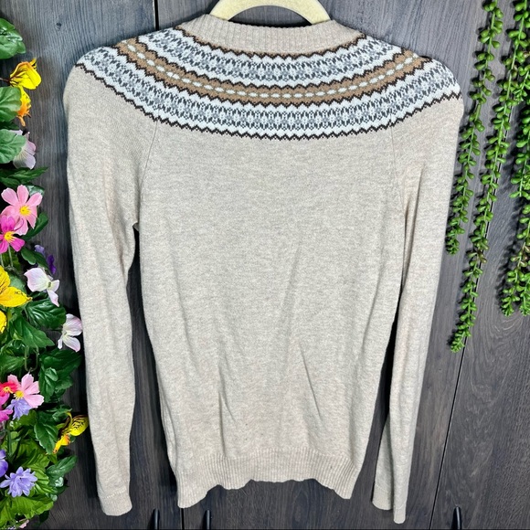 '🌼3/$30🌼Merona Fair Isle Button Down Lightweight Cardigan Size XS - Picture 9 of 13